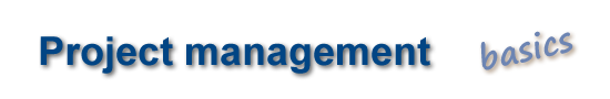 Project management header